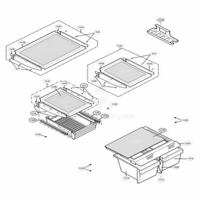 Refrigerator Parts Diagram and Parts List for 65009 AWBCSEA LG Refrigerator