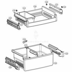 Freezer Parts Diagram and Parts List for 78042 ASWCSE0 LG Refrigerator