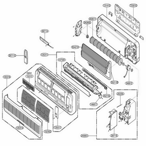 Part Location Diagram of 3531A20003K LG GRILLE Assembly,INLET SU