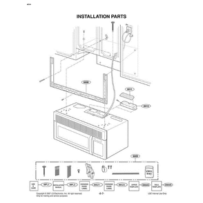 Section 4 Diagram and Parts List for MVH1670ST CSBEGSE LG Microwave Oven Combo