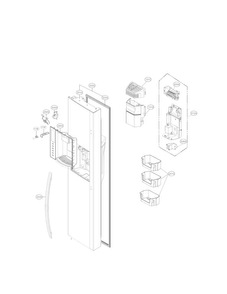 Part Location Diagram of AEQ73130002 LG Ice Maker Assembly