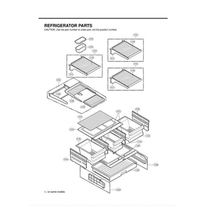 Section 4 Diagram and Parts List for LMX25981ST AST2GSC LG Refrigerator