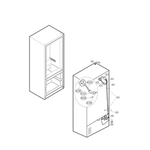 Ice Maker Diagram and Parts List for LFX21975ST 00 LG Refrigerator