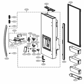 Part Location Diagram of EBR78988409 LG PCB ASSEMBLY,DISPLAY