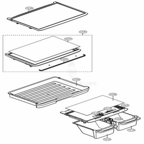 Refrigerator Parts Diagram and Parts List for LTCS24223W ASWCNA0 LG Refrigerator