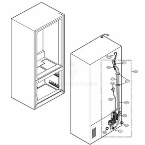 Valve And Water Tube Parts Diagram and Parts List for LRMVS3006D ASBCNA0 LG Refrigerator