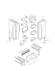 Part Location Diagram of ADD73656027 LG DOOR FOAM ASSEMBLY , REFRIGERFATOR