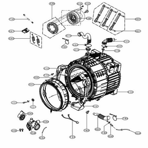 Part Location Diagram of AHA75853804 LG Pump Assembly Drain