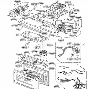 Interior Parts 2 Diagram and Parts List for SCB2000CWW AWHLGEU LG Range