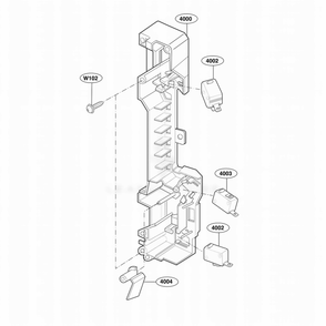 Latch Board Parts Diagram and Parts List for JVM1542BF ABKEGEU LG Wall Oven