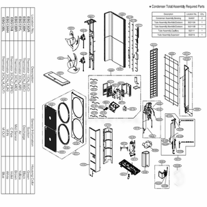 Main Diagram and Parts List for LUU480HHV EWGBEUS LG Air Conditioner
