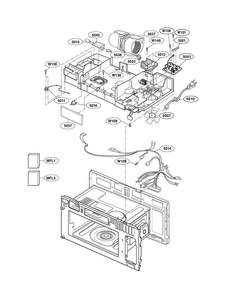 Part Location Diagram of 6631W1A008A LG SINGLE HARNESS