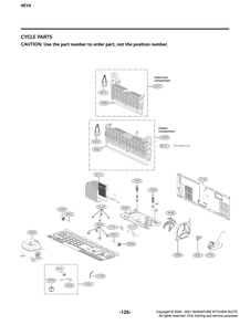 Cycle Parts Diagram and Parts List for GR-X308MSYM ASTCNA2 LG Refrigerator
