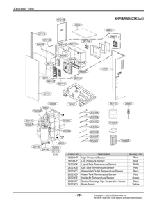 Diagram 1 Diagram and Parts List for ARNH423K3A4 ENWALUS LG Air Conditioner