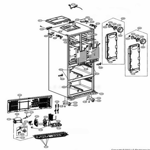 Part Location Diagram of MEB61994107 LG HANDLE,REAR
