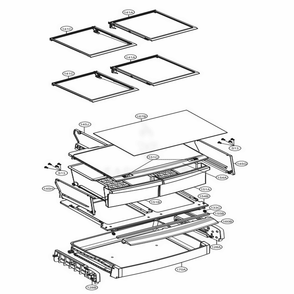 Refrigerator Parts Diagram and Parts List for LFC24770ST ASTCNA2 LG Refrigerator