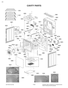 Cavity Parts Diagram and Parts List for FS1787SS AS1LSGN LG Range