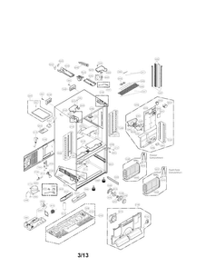 Part Location Diagram of MEG63146203 LG HOLDER,SHELF