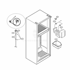 Ice Maker Parts Diagram and Parts List for LTCS20220W ASWCNA3 LG Refrigerator