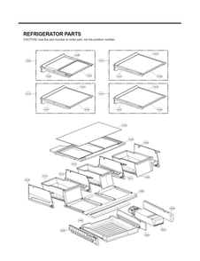 Refrigerator Parts Diagram and Parts List for LFX31935ST 03 LG Refrigerator