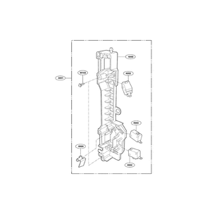 Latch Board Diagram and Parts List for LMV2053ST 00 LG Microwave