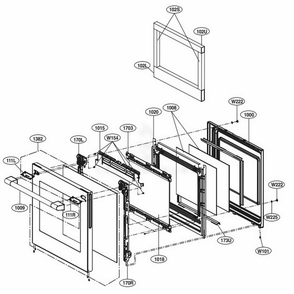 Part Location Diagram of MEA64270401 LG GUIDE,AIR