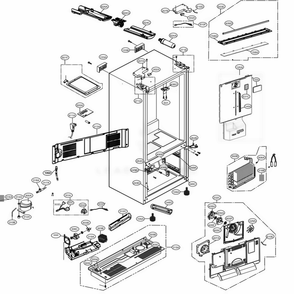 Part Location Diagram of EBR86093729 LG PCB ASSEMBLY,MAIN