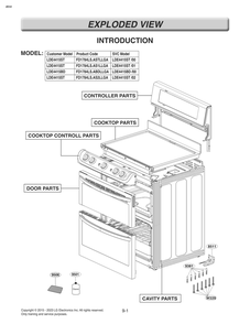 Introduction Diagram and Parts List for FD1784LS ASTLLGA LG Range