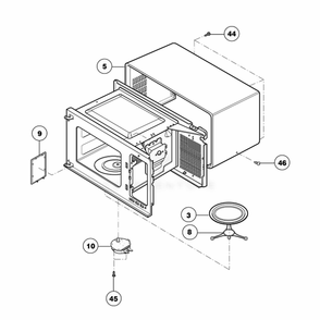 Part Location Diagram of 3112W0U046C LG OUT CASE,U-BENDING