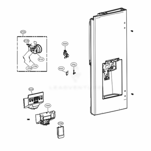 Part Location Diagram of ACQ91482440 LG COVER ASSEMBLY,DISPLAY