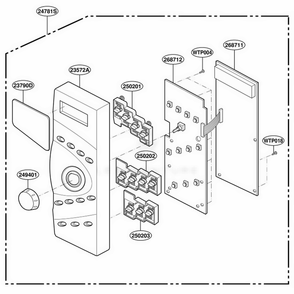 Part Location Diagram of 3790W2D020A LG WINDOW,DIGITRON
