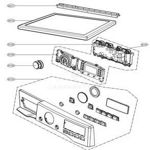 Part Location Diagram of AGM75370002 LG PARTS ASSEMBLY