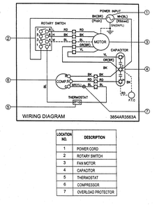 Wiring Diagram Diagram and Parts List for LXA1210ACL  LG Air Conditioner