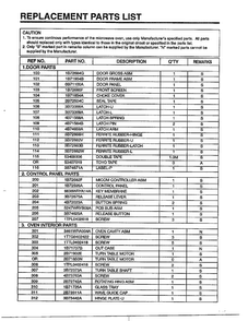 Complete Microwave Ass`y Page 6 Diagram and Parts List for 68-9246  LG Microwave