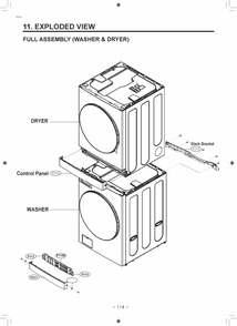 Diagram 1 Diagram and Parts List for W3S1CVKKGNS AGGEEUS LG Washer