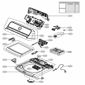 Part Location Diagram of MCK70055601 LG COVER,TOP