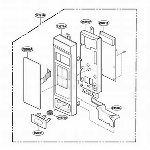 Controller Parts Diagram and Parts List for DOTR12CW WHEDOM LG Wall Oven