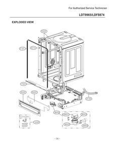 Diagram 2 Diagram and Parts List for D1426DB1 ABDEEUS LG Dishwasher