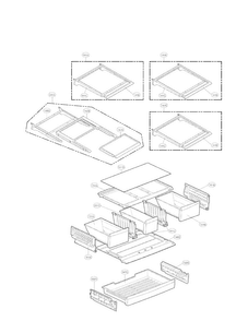 Refrigerator Parts Diagram and Parts List for LFX28977ST 03 LG Refrigerator