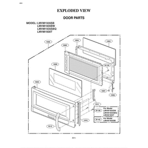 Section 4 Diagram and Parts List for LMVM1935SB AB1ELGA LG Microwave Oven Combo
