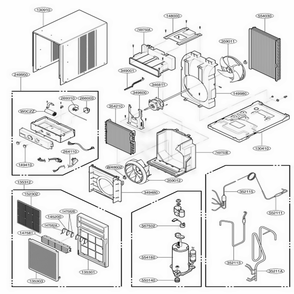 Part Location Diagram of 2520UCDK029 LG Compressor Set,China