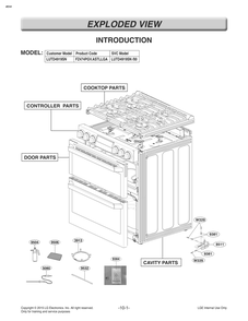 Introduction Diagram and Parts List for FZ474PGV ASTLLGA LG Range