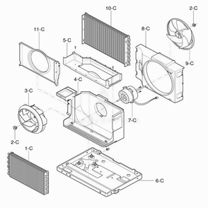 Part Location Diagram of 4681A10012M LG MOTOR ASSEMBLY,SINGL