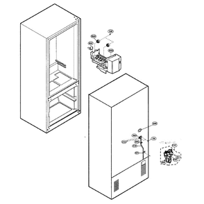 Ice Maker Diagram and Parts List for LFC20740ST 00 LG Refrigerator