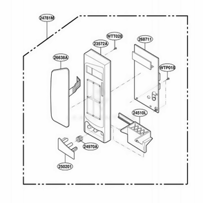 Part Location Diagram of 6638W2A383B LG Touchpad