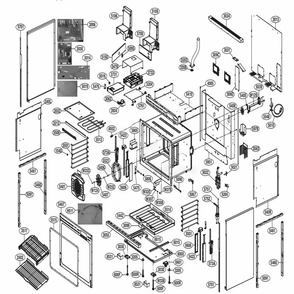 Cavity Parts 2 Diagram and Parts List for SKSDR360GS ASTLSGN LG Range