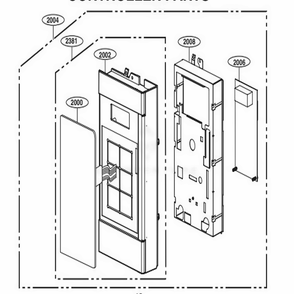 Part Location Diagram of EBR67471709 LG PCB ASSEMBLY