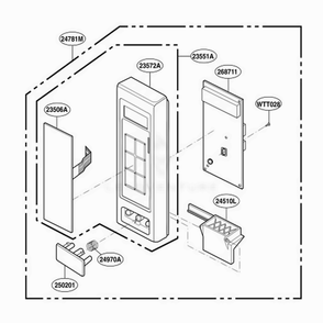 Part Location Diagram of 5020W1A010J LG BUTTON