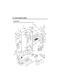 Case Parts Diagram and Parts List for GC-L258VSXD ASTCNA4 LG Refrigerator