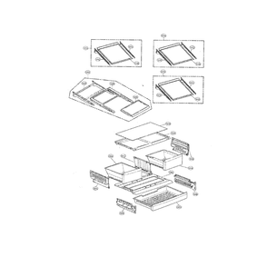 Refrigerator Partas Diagram and Parts List for LFX28968SB 00 LG Refrigerator